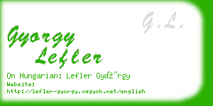 gyorgy lefler business card